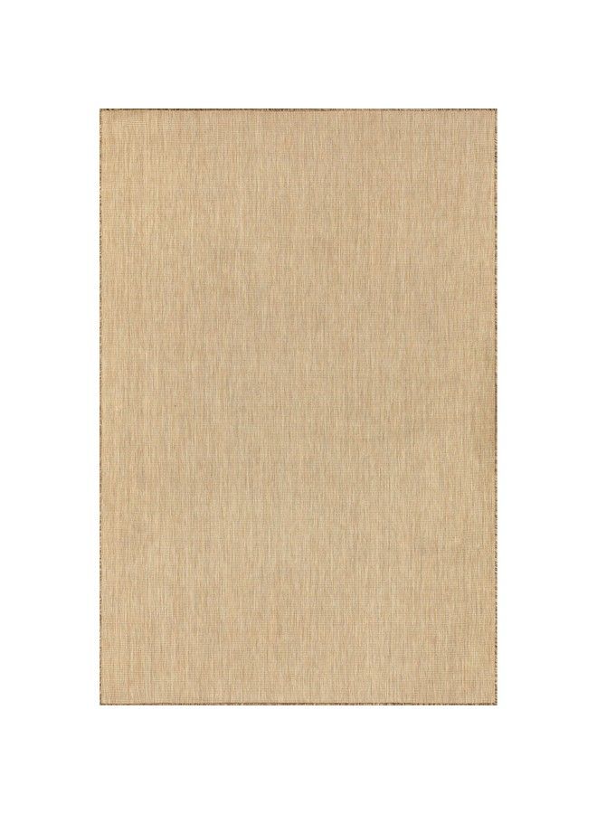 nuLOOM سجادة ناكيا الانتقالية للاستخدام الداخلي والخارجي مقاس 2 × 3 قدم، لون طبيعي - Image 3
