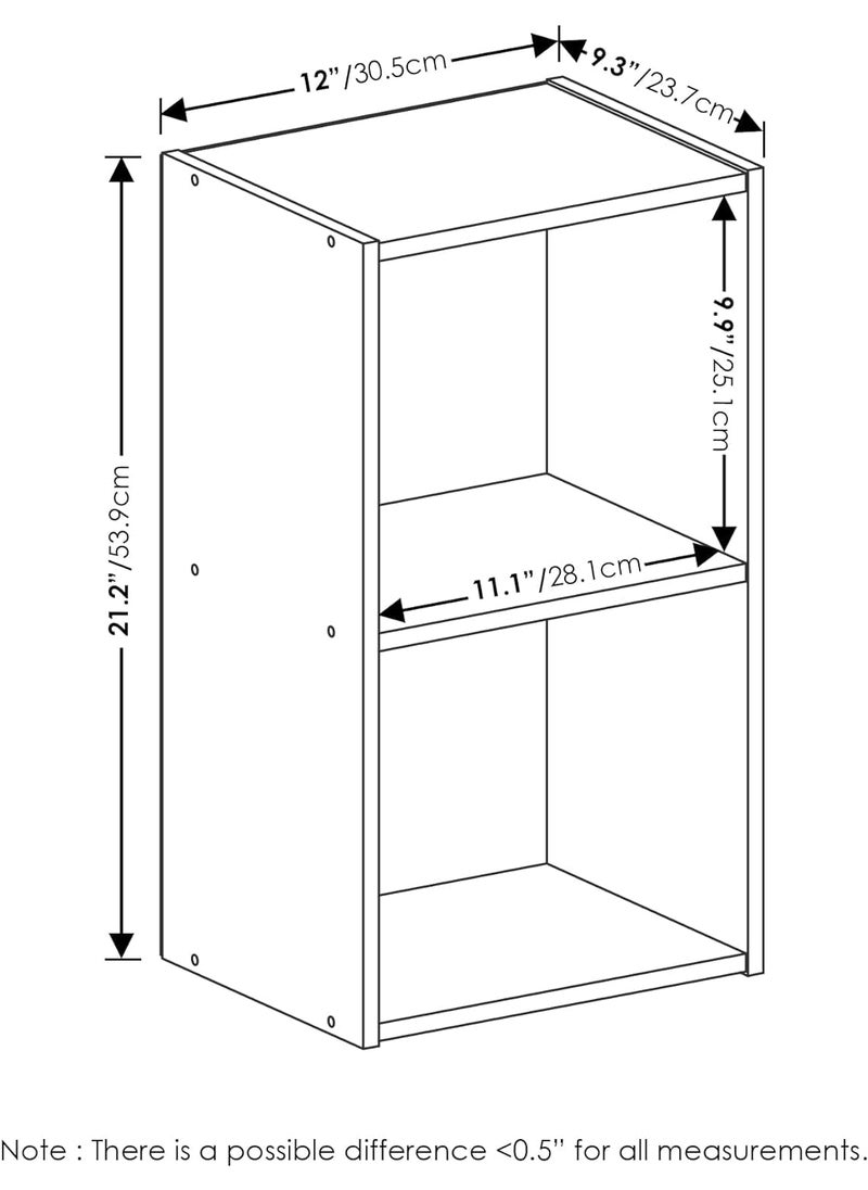 Oakcraft Oakcraft Multipurpose Single Cube Storage Organizer Unit Bed Side Table Type Rack DIY Shelf Cabinet Space Saver  - Image 2