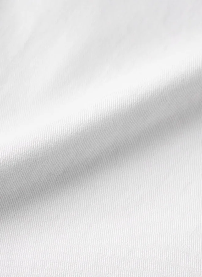 The Souled Store  The Souled Store Men Solid White Straight Fit Cargo Jeans  | Best Price UAE