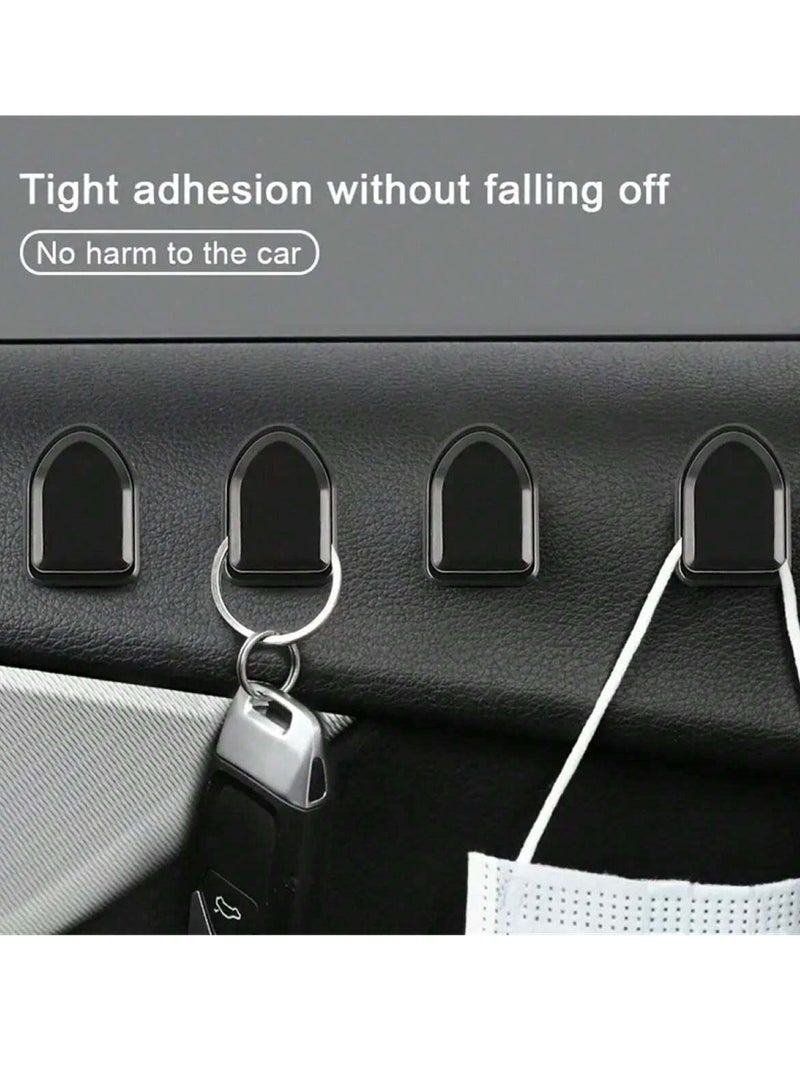 Multi-Purpose Car and Office Holder Clip – Strong Adhesive Hook Holds Up to 2 KG, Stylish Interior Accessory, Set of 4 Pieces - Image 2