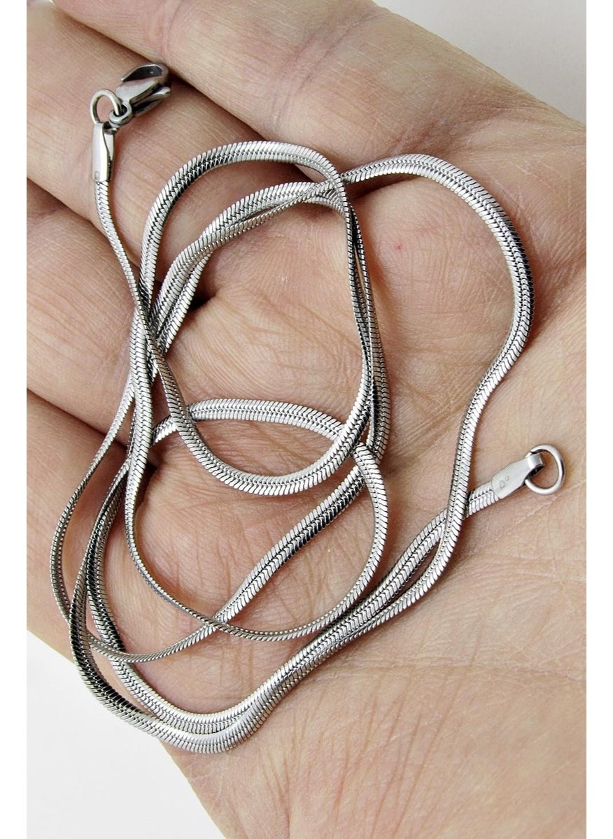 Takı Dükkanı Flat Model Snake Snake Necklace Men's Steel Necklace Chain eck03  - Image 2