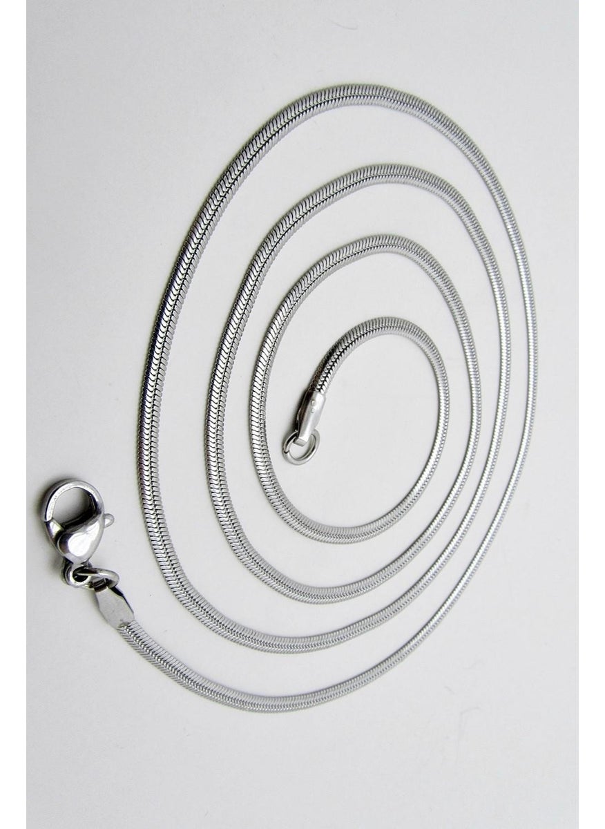 Takı Dükkanı Flat Model Snake Snake Necklace Men's Steel Necklace Chain eck03  - Image 4