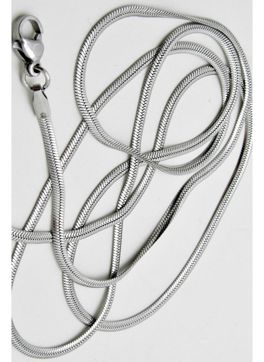 Takı Dükkanı Flat Model Snake Snake Necklace Men's Steel Necklace Chain eck03  - Image 1