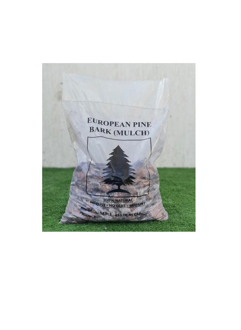 EUROPEAN Pine Bark Mulch – 45Ltr Bag (7KG)  - Image 1
