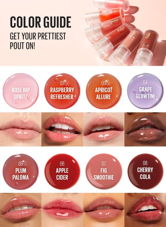 Kaja Lip Plumping - Juicy Glass 06 Apple Cider | Hydrating, Feel Plumped and Lightweight with Vitamin Tree Fruit Oil, Vegan, Cruelty-Free, Clear Tint Stain Shine Gloss Plumper, Long Lasting - Image 3