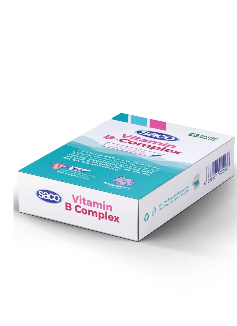 Vitamin B-Complex Slices Soluble with Raspberry Taste 30 Slices ( 2 Pack )
