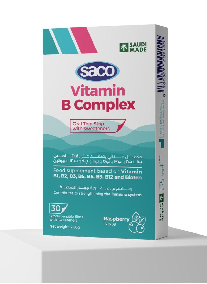 Vitamin B-Complex Slices Soluble with Raspberry Taste 30 Slices ( 2 Pack )