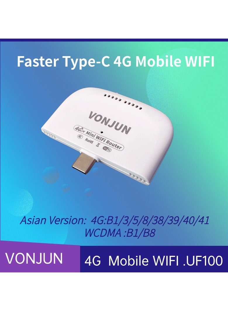 AROAQ VONJUN UF100 4G UFI Type-C Card Router Wireless Hotspot Portable M - Image 2