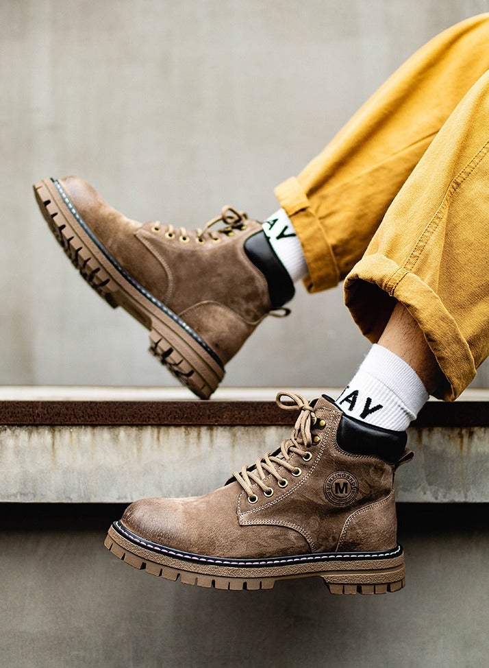 Warrior Fashionable Thick Soled Short Boots  - Image 2