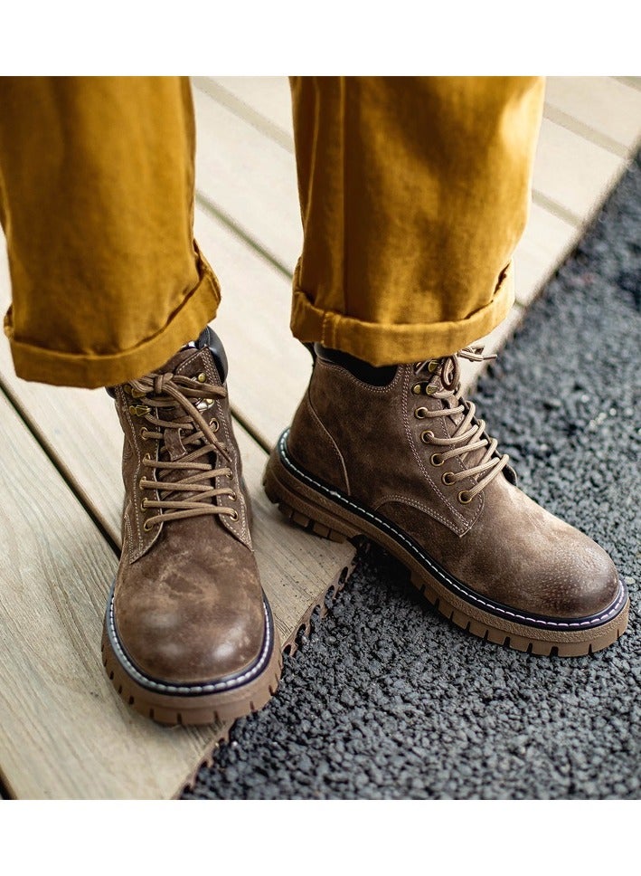 Warrior Fashionable Thick Soled Short Boots  - Image 3
