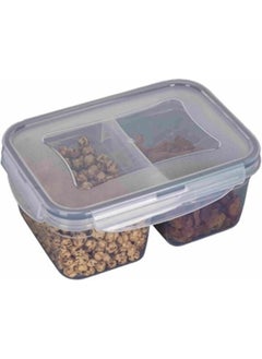 Viyalente 2 Compartment Multi-Purpose Food Storage Container, LC-524 Nutrition Container EY0970  - Image 3