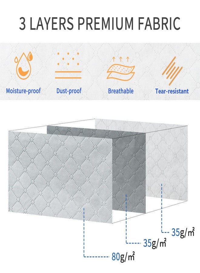combocube 6 Pack Closet Organizers and Storage Containers, Clothes Storage Bins, Storage Bags with Large Clear Window & Handles for Comforter, Pillow, Quilt, Bedding, Clothes - Image 5