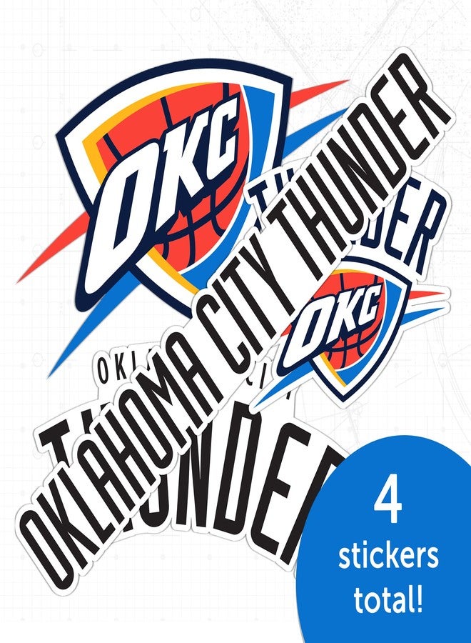 Desert Cactus Oklahoma City Thunder OKC NBA Officially Licensed Sticker Vinyl Decal Laptop Water Bottle Car Scrapbook (Type 2) - Image 5