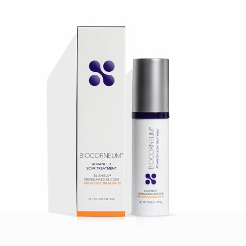 جل BIOCORNEUM لعلاج الندبات مع سيلشيلد SPF 30 20 جرام علاج الندبات لإزالة الندبات الجراحية صنع في الولايات المتحدة موصى به من قبل الجراحين للندبات الجديدة والقديمة للأطفال فوق 6 أشهر