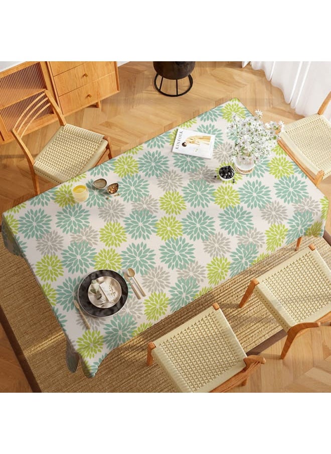 Intex Curtains House Linen Velvet Floral Tablecloth - Textured Fabric For Dining, Special Occasions & Home Decor – Ultra-Soft, Wrinkle-Resistant - 1 Piece  - Image 4