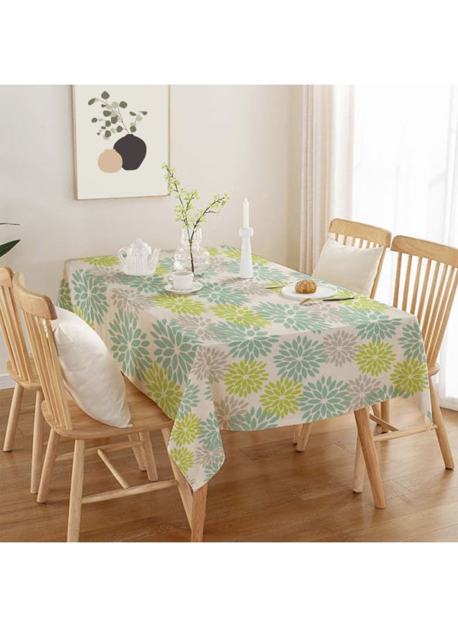 Intex Curtains House Linen Velvet Floral Tablecloth - Textured Fabric For Dining, Special Occasions & Home Decor – Ultra-Soft, Wrinkle-Resistant - 1 Piece  - Image 3