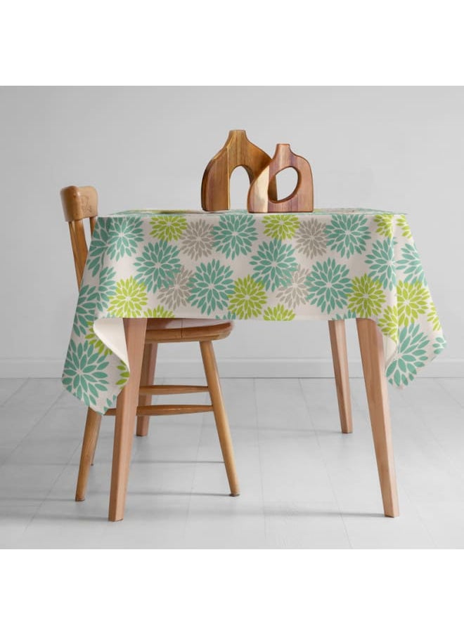 Intex Curtains House Linen Velvet Floral Tablecloth - Textured Fabric For Dining, Special Occasions & Home Decor – Ultra-Soft, Wrinkle-Resistant - 1 Piece  - Image 2