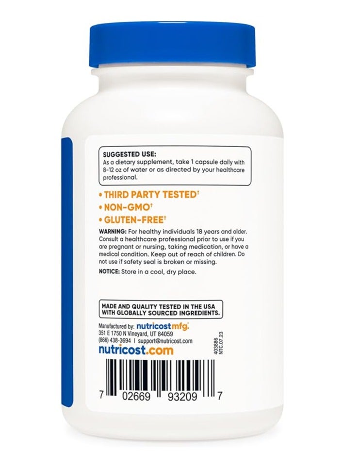 Nutricost TMG Trimethylglycine, Supports Cardiovascular Health And Liver Function, 750mg, 120 Capsules - Image 3