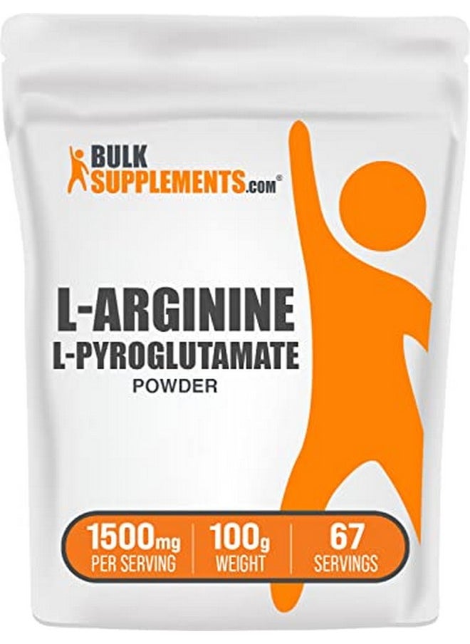 BULKSUPPLEMENTS.COM - L Arginine L Pyroglutamate Powder Arginine Supplement Nitric Oxide Supplement L Arginine Powder Nitric Oxide Powder 1500Mg Per Serving (100 Grams 3.5 Oz) - Image 1