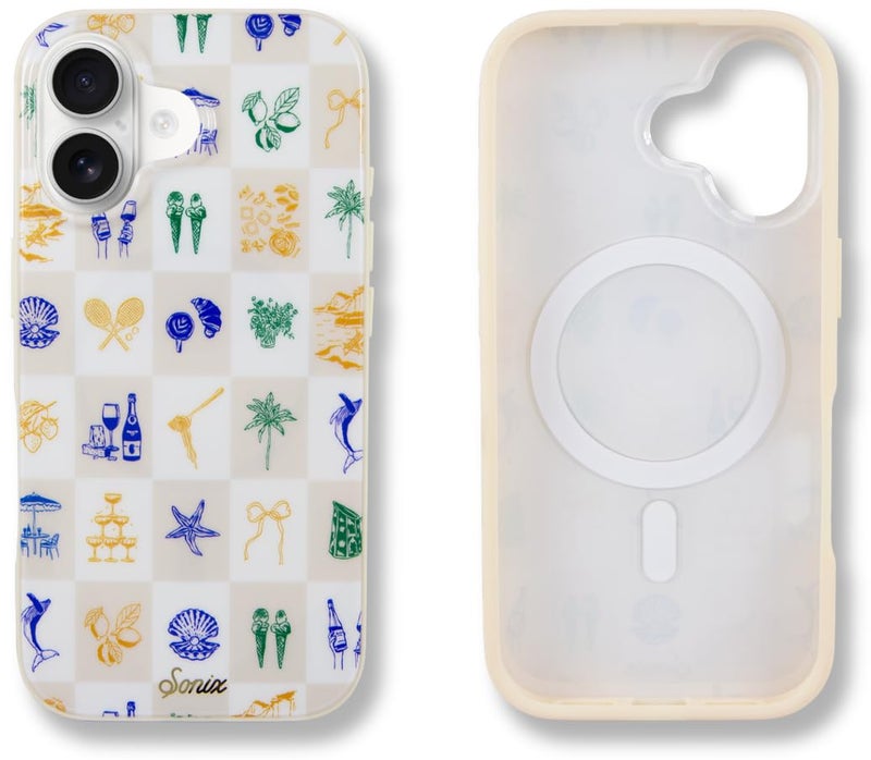 Sonix Case for iPhone 17 | Compatible with MagSafe | 10ft Drop Tested | Coastal Check - Image 1