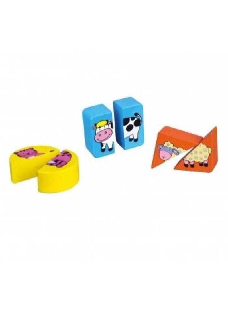 Viga Wooden Shape Block Puzzle – Colorful Animal Matching Game for Toddlers - Image 3