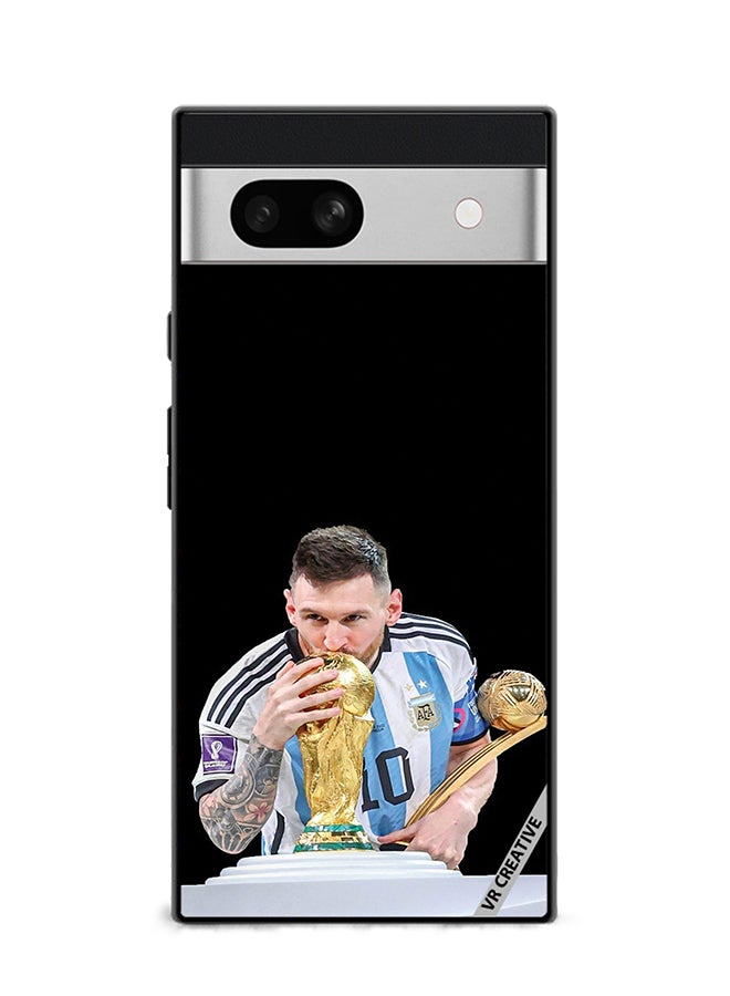 VR CREATIVE Protective Case Cover For Google Pixel 7a Messi Design Multicolour - Image 1