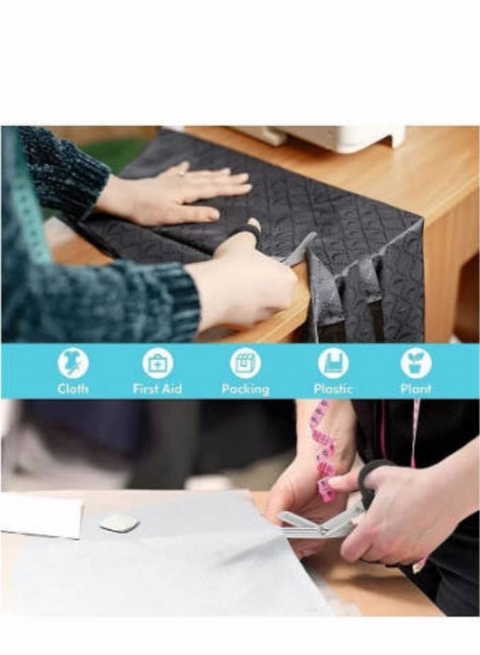 مقصات ضمادات ومقصات صدمات طبية، عبوة مكونة من قطعتين، مقص تمريض مقاس 7.5 بوصة، شريط أمان للممرضات الجراحيات والإسعافات الأولية الطارئة - Image 2