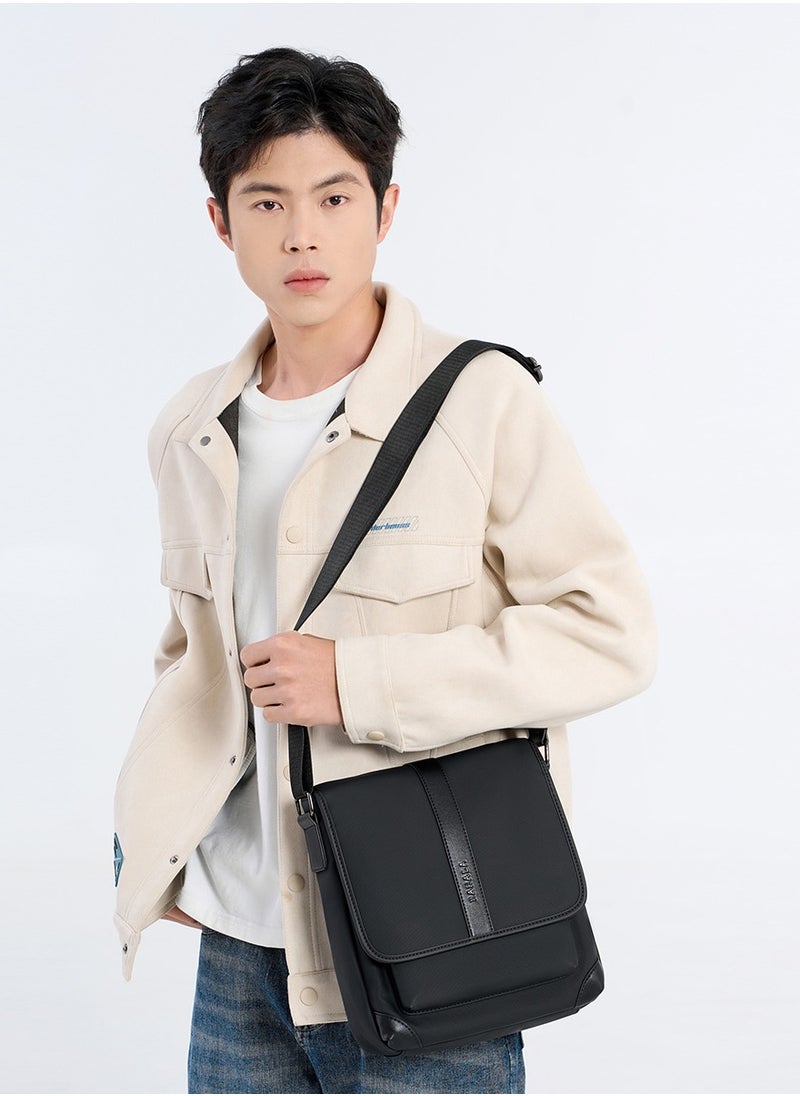 RAHALA - 9287-1 Leather Modern Shoulder Work Travel Everyday Use Organized Stylish Crossbody bag - Black - Image 1