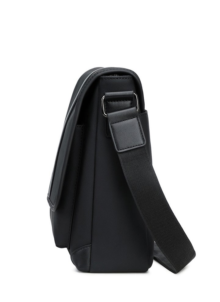 RAHALA - 9287-1 Leather Modern Shoulder Work Travel Everyday Use Organized Stylish Crossbody bag - Black - Image 1