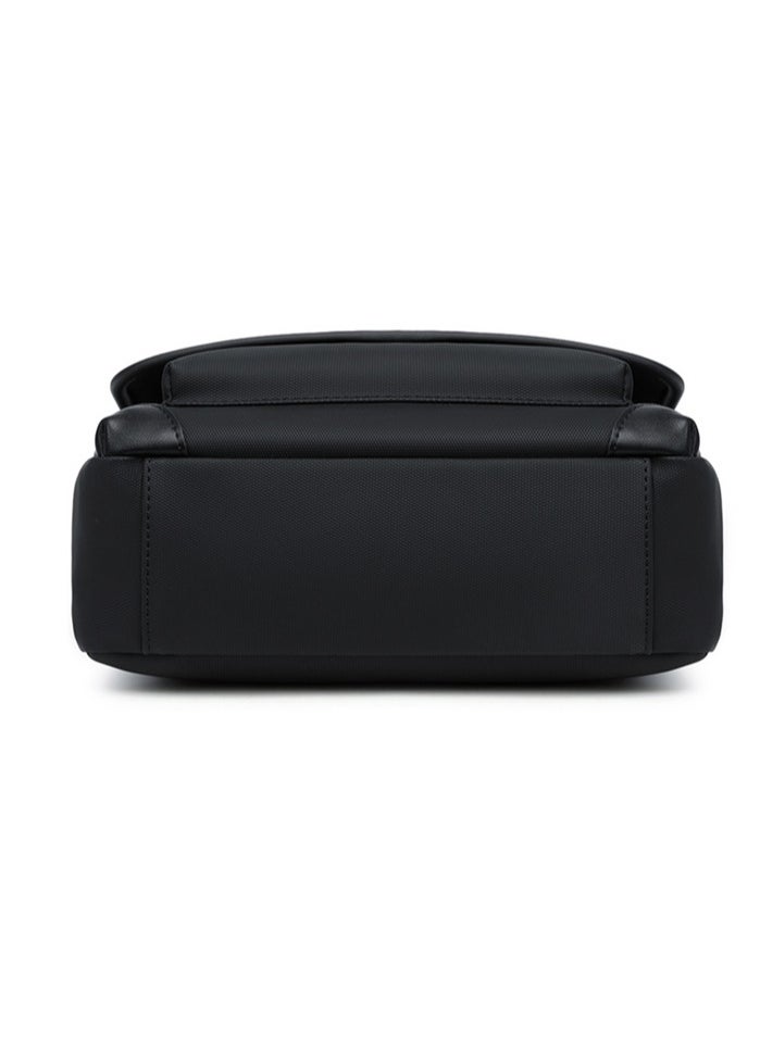 RAHALA - 9287-1 Leather Modern Shoulder Work Travel Everyday Use Organized Stylish Crossbody bag - Black - Image 1