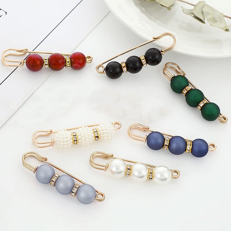 iminoo 7 Pcs Fashion Brooch Pins Sweater Shawl Pins for Women Girls Clothing Dresses Decoration Accessories (Multicolor) - Image 3