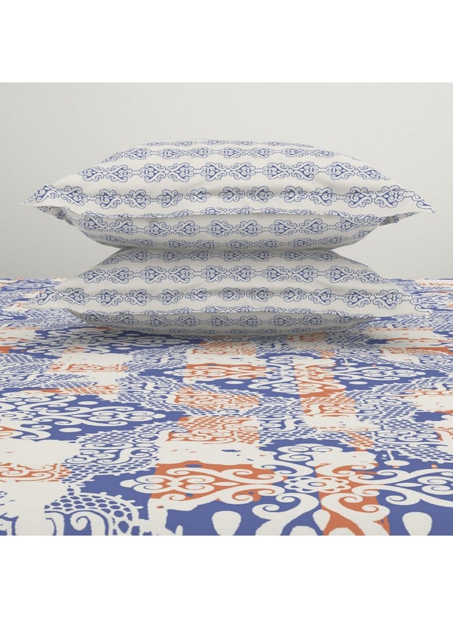 Welspun 200 TC Polycotton Bedsheet for Double Bed with 2 Pillow Cover | Super Soft Queen Size bedsheet for Diwali Gifting (Gift Box Packaging) | (90 X 100 Inch) - Ornate Violet - Image 5