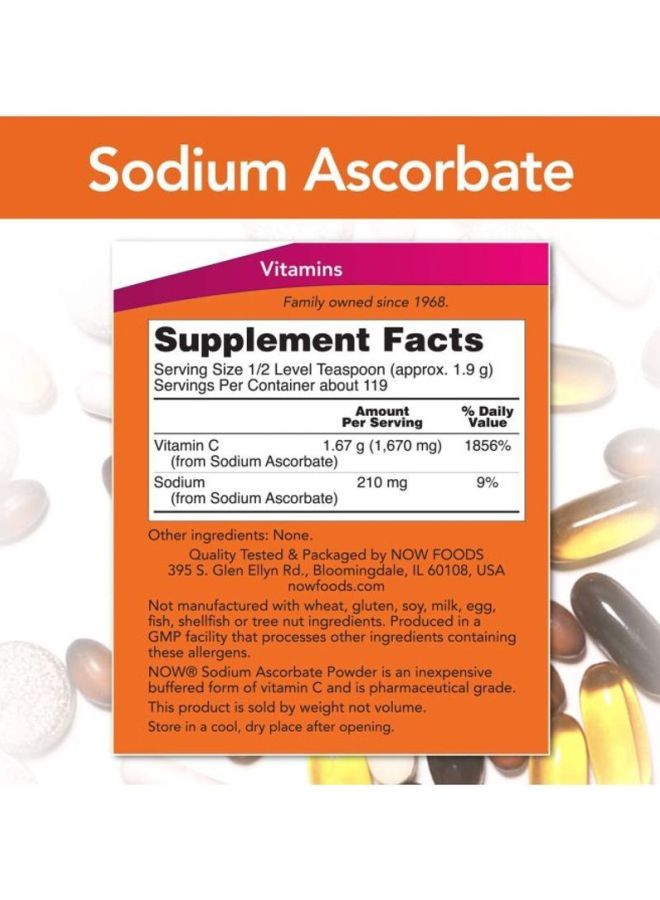 Now Foods Pure Buffered Sodium Ascorbate Powder - Image 2
