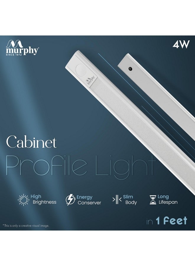 Murphy 1 Feet LED Under Cabinet Lighting, Under Cabinet and Under Counter Lighting, LED Profile Light : Warm White, Pack of 20 - Image 2