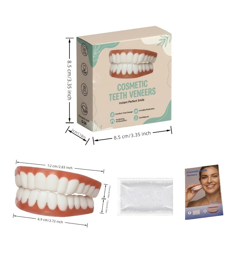 1 Box Natural Veneers for Missing Teeth Easy Wear Boost Confidence - Image 2