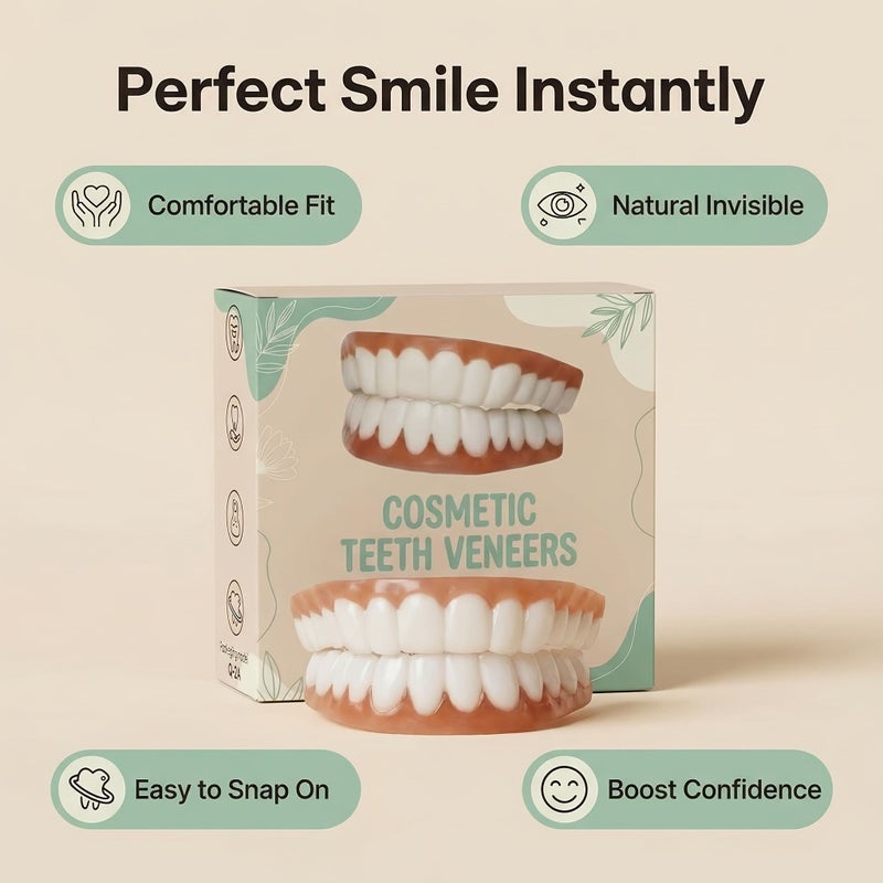 1 Box Natural Veneers for Missing Teeth Easy Wear Boost Confidence - Image 5