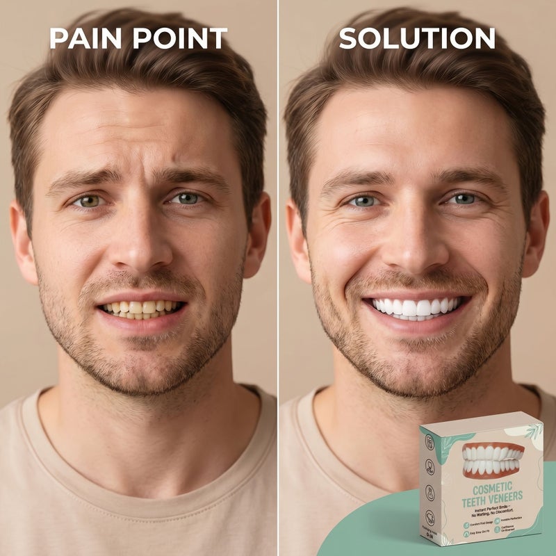 1 Box Natural Veneers for Missing Teeth Easy Wear Boost Confidence - Image 3