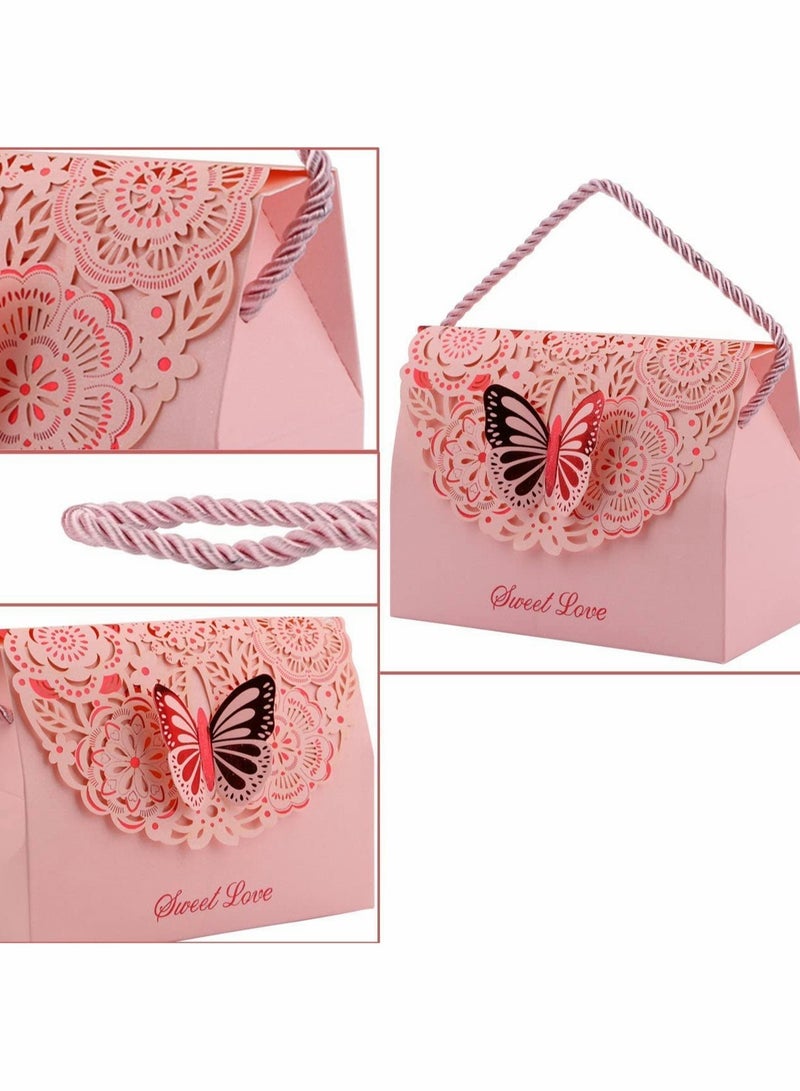 Decorative Boxes Gift Bags erflies with Handle, Wedding Driew Party Favor Bags Paper for Anniversary, Birthday Parties, Baby Shower, Bridal Showers - Image 4