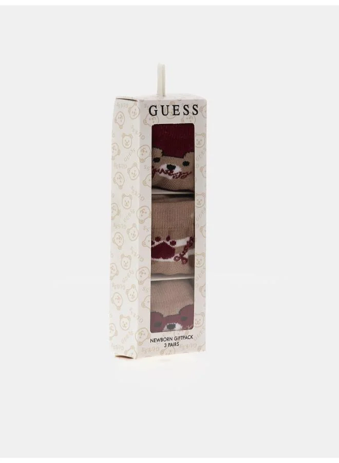 GUESS 3 Piece Socks Pair Set