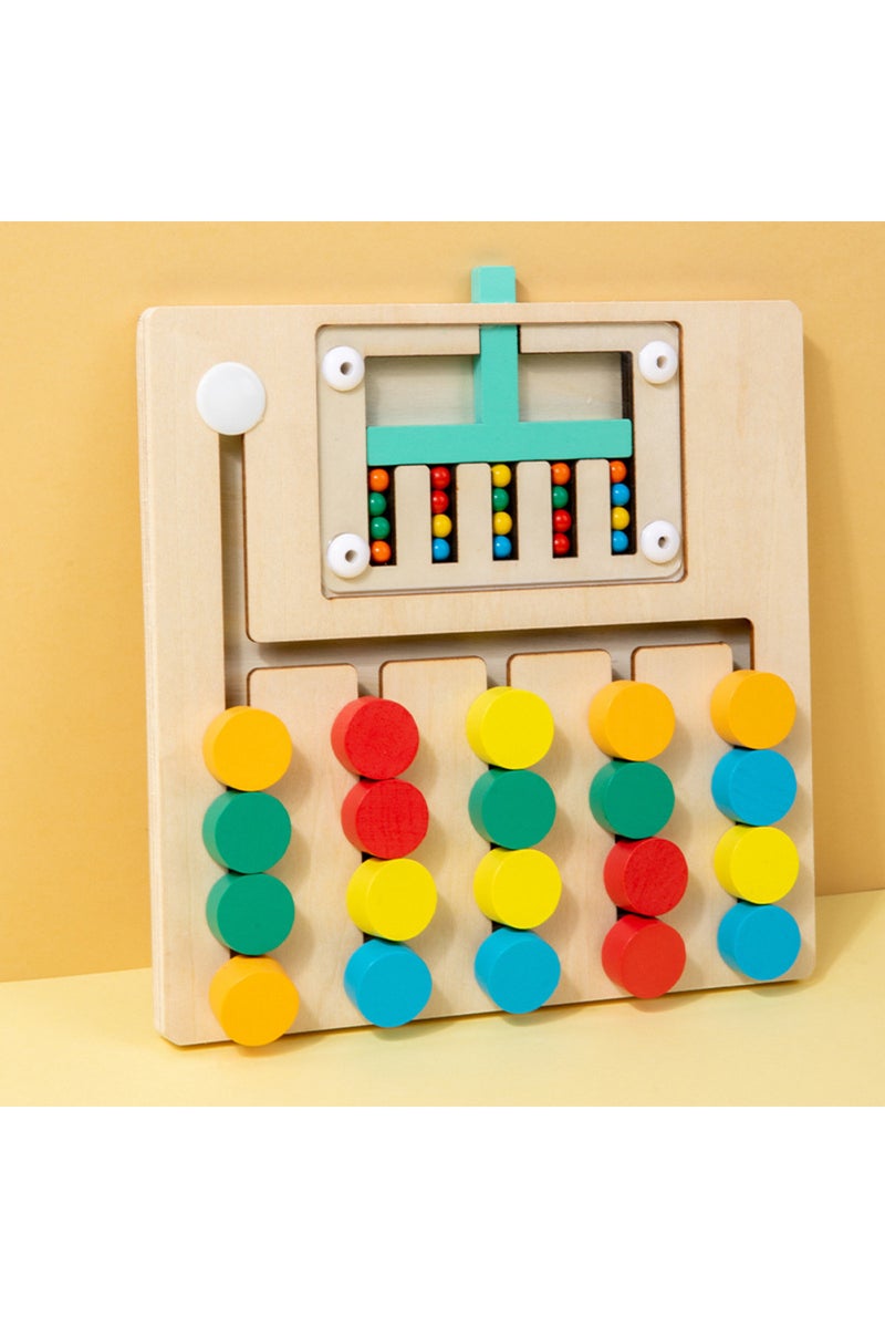 5color Montessori Wooden Color Matching Puzzles Preschool Learning Toys Matching Brain Teasers Logic