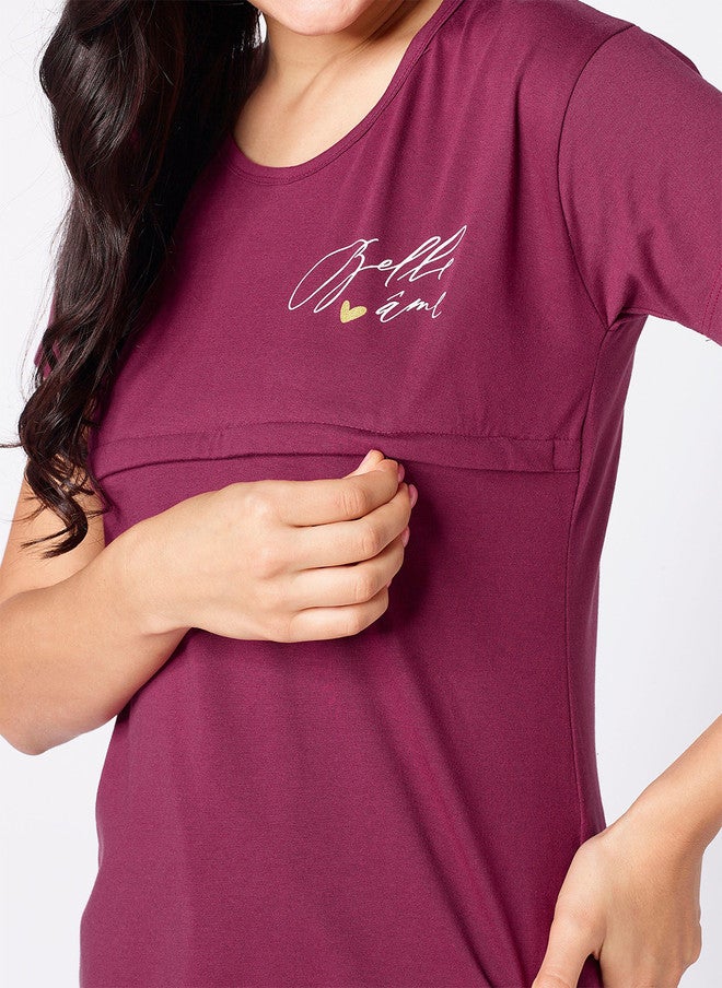 beebelle Round Neck Maternity T-shirt - Image 2