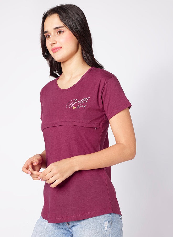 beebelle Round Neck Maternity T-shirt - Image 3