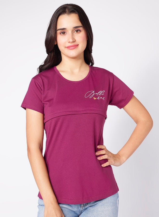 beebelle Round Neck Maternity T-shirt - Image 1
