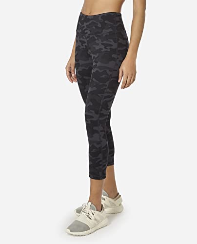Danskin Womens All Over Printed Capri Leggings, Black Camo Print, X-Large US - Image 4