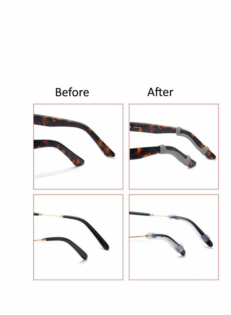 KASTWAVE Soft Silicone Eyeglasses Temple Tips Sleeve Retainer, Anti-Slip Elastic Comfort Glasses Retainers For Spectacle Sunglasses Reading Glasses Eyewear... - Image 5