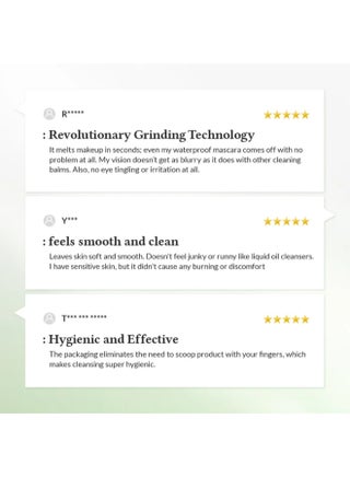 Pure Grinding Cleansing Balm | Hygenic One-Step Makeup Remover with Madecassoside | Non-Greasy Sorbet Texture | Gentle, Soothing for All Skin Types | Korean Vegan Skincare | 1.69 Fl Oz - view 5