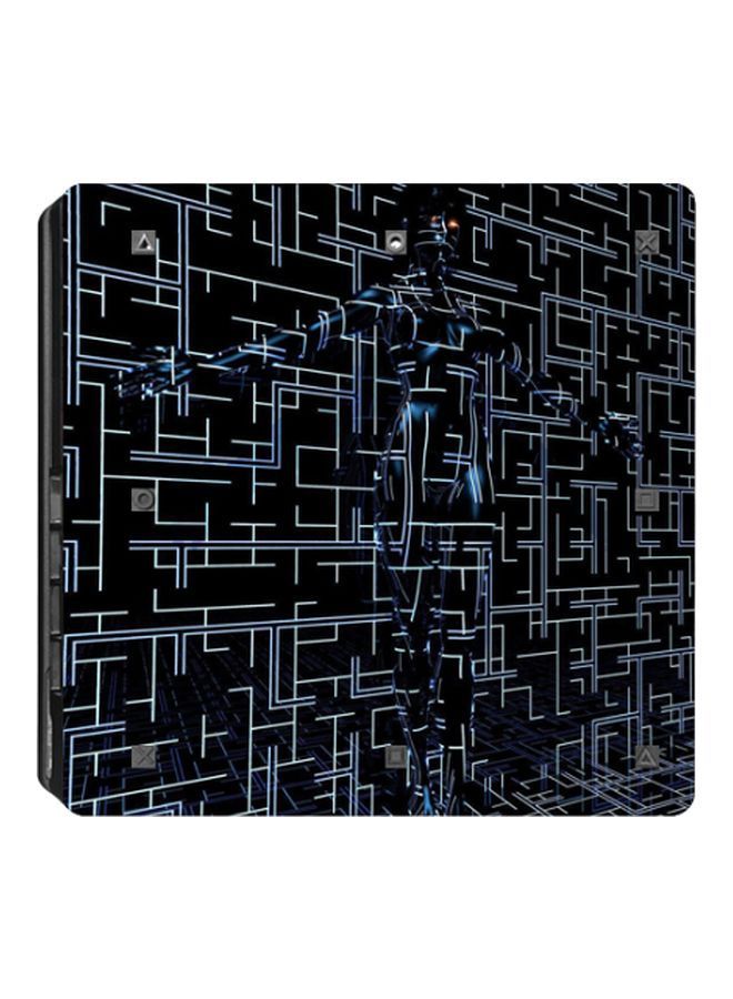 NIBEMINENT 4-Piece Printed Console And Controller Sticker For PlayStation 4 Slim  - Image 2