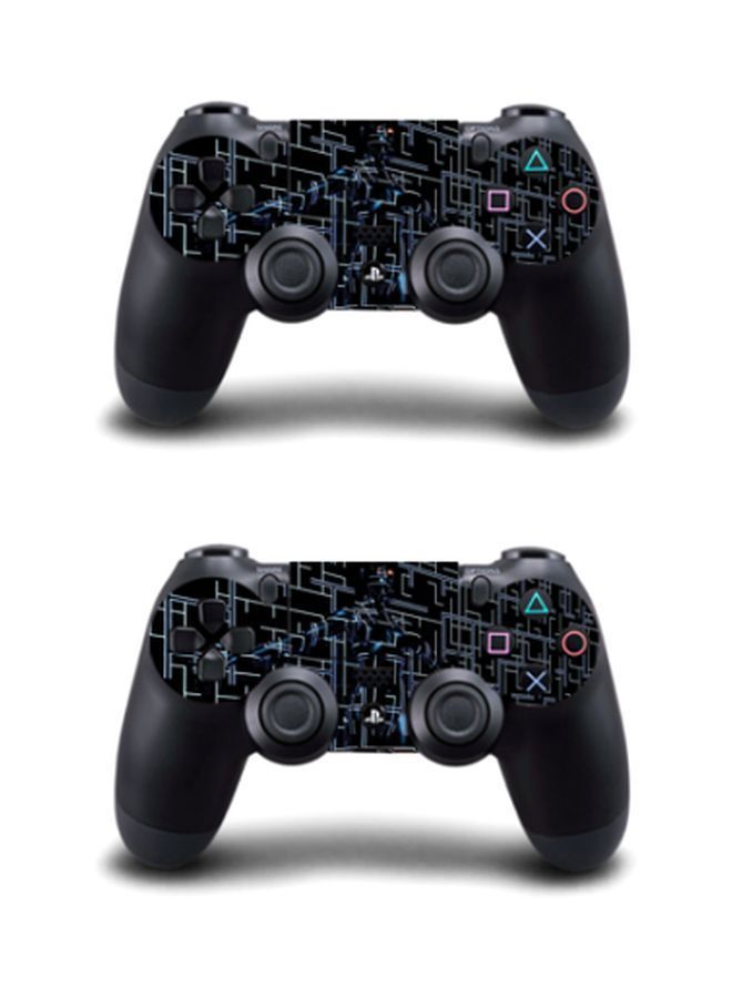 NIBEMINENT 4-Piece Printed Console And Controller Sticker For PlayStation 4 Slim  - Image 3