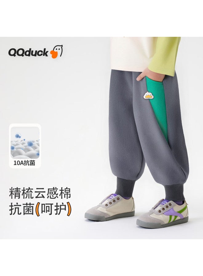 Qq Duck Boys' Colorblock Casual Sweatpants Kids Versatile Stylish Trousers Planet Little Duck - Image 1
