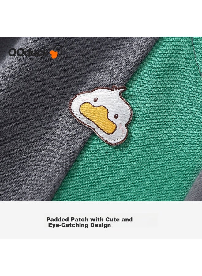 Qq Duck Boys' Colorblock Casual Sweatpants Kids Versatile Stylish Trousers Planet Little Duck - Image 2